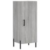 vidaXL Credenza Grigio Sonoma 34,5x34x180 cm in Legno Multistrato