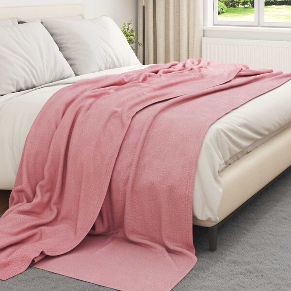 vidaXL Coperte da Pile 6 pcs Rosa 270 x 240 cm Panno