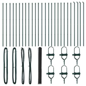 vidaXL Palo della recinzione Grigio