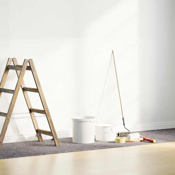 vidaXL Telo Protettivo per Pittori Antiscivolo 25 m 220 g/m² Grigio