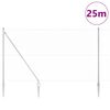 vidaXL Palo della recinzione Argento 25 x 1,6 m (rete da 25 mm)