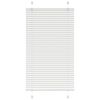 vidaXL Tenda Plissettata Bianca 70x100 cm Larghezza Tessuto 69,4 cm
