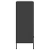 vidaXL Credenza Nera 68x39x101,5 cm in Acciaio