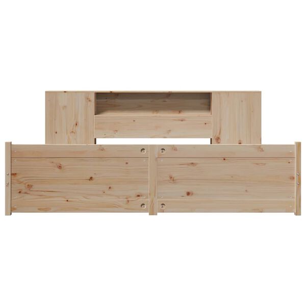 vidaXL Letto Libreria senza Materasso 200x200 cm in Legno di Pino