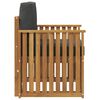 vidaXL Set di divani da esterno con cuscino Naturale 71 x 63 x 73 cm