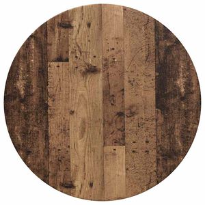vidaXL Piano del tavolo Legno vecchio &Oslash; 70 x 1,5 cm Legno multistrato