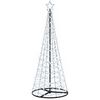 vidaXL Albero di Natale LED a spirale con base EKENAS 180 cm 220 LED