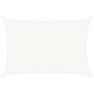 vidaXL Vela Parasole 160 g/m&sup2; Bianca 3x4,5 m in HDPE