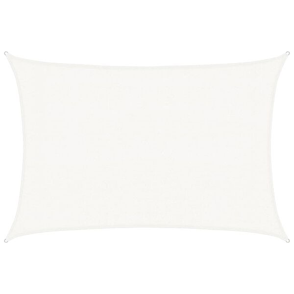 vidaXL Vela Parasole 160 g/m&sup2; Bianca 3x4,5 m in HDPE