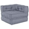 vidaXL Unit&agrave; di Divano Modulare Tessuto Grigio 70 x 70 x 56 cm