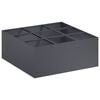vidaXL Vaso da giardino Antracite 100 x 100 x 30 cm