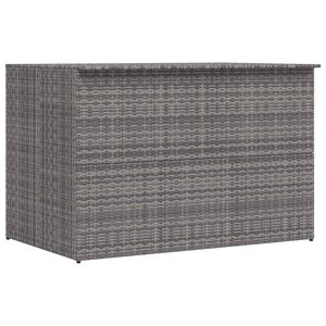 vidaXL Baule da Giardino Grigio 150x100x100 cm in Polyrattan