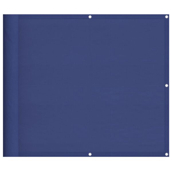 vidaXL Paravento da Balcone Blu 90x800 cm 100% Poliestere Oxford