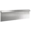 vidaXL Recinto per lumache 100 x 3,5 x 25 cm Acciaio Inox Argento