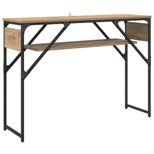 vidaXL TavoloConsolle Rovere artigianale Legno ingegnerizzato