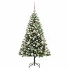vidaXL Albero di Natale artificiale a cerniera con neve fioccata