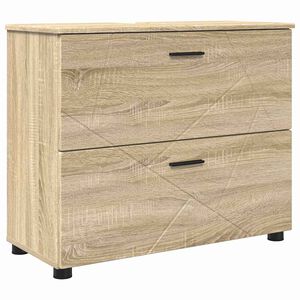 vidaXL Mobile da Bagno con cassetto Rovere Sonoma 76,5 x 35 x 64 cm