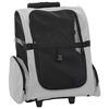 vidaXL Carrello per animali domestici 3 in 1 design grigio 48x32x(57-106) cm tessuto Oxford