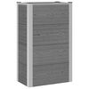 vidaXL Letto rialzato da giardino Grigio 50 x 30 x 82 cm