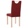 vidaXL Sedie da Pranzo 6 pz Rosso Vino in Tessuto