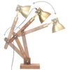 vidaXL Lampada da Scrivania Industriale Ottone Rotonda 58x18x90 cm E27