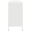 vidaXL Credenza Bianca 135x39x73,5 cm in Acciaio Laminato a Freddo