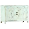 vidaXL Credenza Azzurra 110x35x70 cm in Legno Massello di Mango