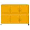 vidaXL Credenza Giallo Senape 100,5x39x72 cm Acciaio Laminato a Freddo