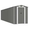 vidaXL Capanno da Giardino Grigio Chiaro 192x772x223cm Acciaio Zincato