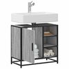 vidaXL Mobile Lavabo Bagno Grigio Sonoma 65x33x60 cm Legno Multistrato