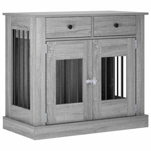 vidaXL Mobile da cassa per cani Sonoma grigio 90 x 47,5 x 80 cm