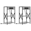 vidaXL Armadio da Notte 2 pz Grigio Sonoma 41 x 31 x 76 cm