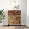 vidaXL Credenza con cassetto Legno vecchio 69,5 x 34 x 90 cm