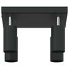 vidaXL Faretto da soffitto Nero 26 x 26 x 16,5 cm Metallo