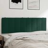 vidaXL Cuscino Testiera Hanko Verde Scuro 160 cm in Velluto