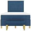 vidaXL Letto a molle con materasso Blu 120 x 190 cm Tessuto