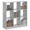 vidaXL Libreria Grigio Cemento 102x32x108 cm in Legno Multistrato