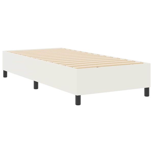 vidaXL Struttura letto piattaforma Crema 90 x 190 cm Tessuto in Cords