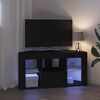 vidaXL Mobile TV LED Angolare Nero 100 x 40 x 50 cm Legno multistrato