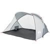 vidaXL Tenda da Spiaggia 2 Persone Pop-Up Grigia Impermeabile