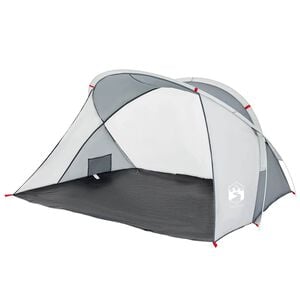 vidaXL Tenda da Spiaggia 2 Persone Pop-Up Grigia Impermeabile