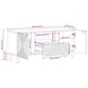 vidaXL Unit&agrave; TV con porta Legno di Acacia Massello 105 x 33,5 x 46 cm
