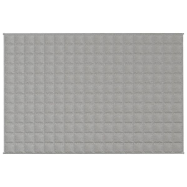 vidaXL Coperta Ponderata Grigia 122x183 cm 9 kg in Tessuto