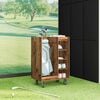 vidaXL Armadio per Golf con ruota Legno vecchio 65 x 45 x 98 cm