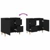 vidaXL Mobile da Bagno Rovere Nero 65 x 33 x 60 cm Legno multistrato