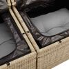 vidaXL Set Divano da Giardino 8 pcs Beige Poly Rattan