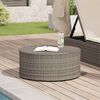 vidaXL Tavolino da caff&egrave; da esterno Grigio &Oslash; 68 x 30 cm polyrattan