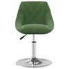 vidaXL Sedie da Pranzo Girevoli 2 pz Verde Scuro in Velluto