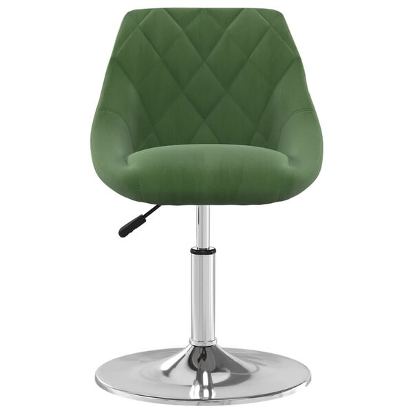 vidaXL Sedie da Pranzo Girevoli 2 pz Verde Scuro in Velluto