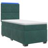 vidaXL Letto box spring con materasso Verde Scuro 100 x 200 cm Velluto